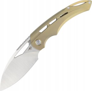 Bestech Knives Nóż składany Bestech Fairchild Gold Titanium, Satin by Hand CPM S35VN by Kombou (BT2202D) 1