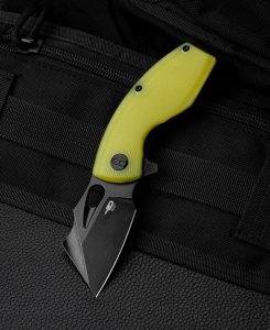 Bestech Knives Nóż składany Bestech Lizard Lime Green G10, Black Stonewashed D2 (BG39F) 1