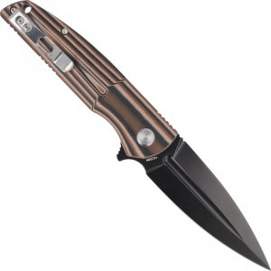 Bestech Knives Nóż składany Bestech Fin Black / Orange / Beige G10, Black Stonewashed 14C28N (BG34C-3) 1