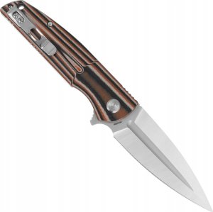 Bestech Knives Nóż składany Bestech Fin Black / Orange / Beige G10, Satin 14C28N (BG34C-1) 1