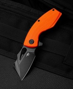 Bestech Knives Nóż składany Bestech Lizard Orange G10, Black Stonewashed D2 (BG39D) 1