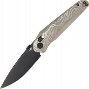 Bestech Knives Nóż składany Bestech Mothus Light Bronze Titanium, Black PVD M390 by Kombou (BT2206C) 1