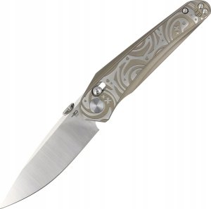 Bestech Knives Nóż składany Bestech Mothus Light Bronze Titanium, Satin M390 by Kombou (BT2206B) 1