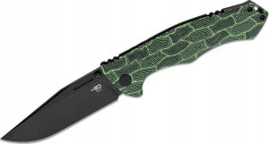 Bestech Knives Nóż składany Bestech Keen II Black Green Damascus G10 / Titanium, Black Stonewashed CPM S35VN by Koens Craft (BT2301E) 1