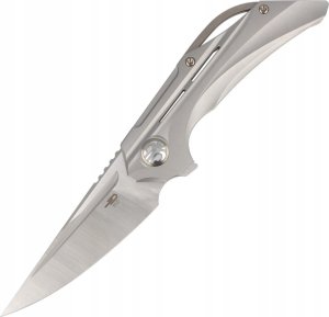 Bestech Knives Nóż składany Bestech Vigil Gray Titanium, Satin M390 by Kombou (BT2201A) 1