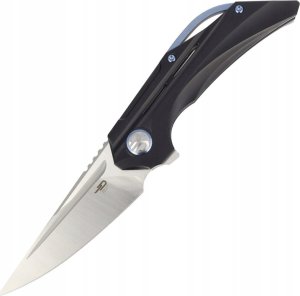 Bestech Knives Nóż składany Bestech Vigil Black Titanium, Satin M390 by Kombou (BT2201C) 1