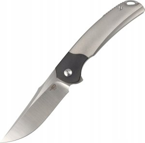 Bestech Knives Nóż składany Bestech Supernova Grey Titanium/Black Zirconium, Satin M390 (BT2111A) 1