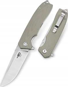 Bestech Knives Nóż składany Bestech Lion Beige G10, Stonewashed/Satin D2 (BG01C) 1