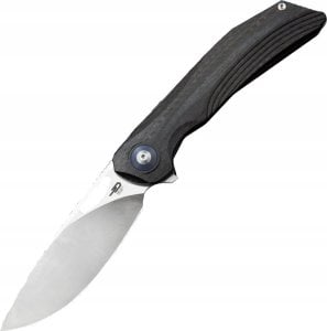 Bestech Knives Nóż składany Bestech Falko Black/Beige Carbon Fiber/G10, Satin 154CM by Kombou (BL01A) 1