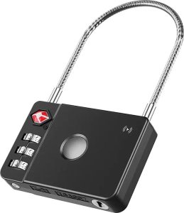 MiLi kłódka TSA czarna z lokalizatorem MiLock 2