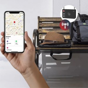 MiLi kłódka TSA czarna z lokalizatorem MiLock 7