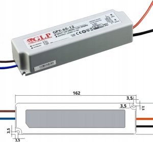GLP ZASILACZ IMPULSOWY 24V/2.5A/GPV-MINI 5
