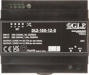 GLP ZASILACZ IMPULSOWY DL2-150-12-U 6