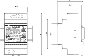 Mean Well ZASILACZ IMPULSOWY HDR-60-12 MEAN WELL 6