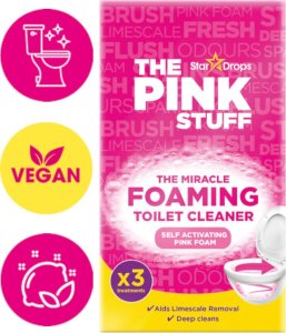 The Pink Stuff Saszetki do czyszczenia THE PINK STUFF Miracle Foaming Toilet WC 3x 100g 2