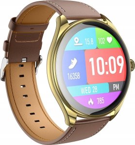 Smartwatch Hoco HOCO smartwatch z funkcją rozmowy AMOLED Y22 złoty szampański 1