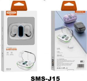 Słuchawki Vega SŁUCHAWKI BLUETOOTH SOMOSTEL J15 EARBUDS CZARNY TWS> 1