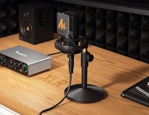 Maono Interfejs Audio Karta Dźwiękowa Muzyczna Mikser Vlog 2x Xrl Trs / Ps22 3