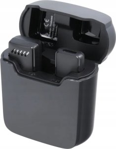 Mikrofon OEM Mikrofon krawatowy bezprzewodowy Lightning z etui ładującym S11 czarny 11