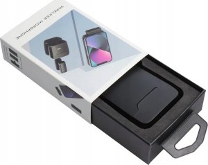 Mikrofon OEM Mikrofon krawatowy bezprzewodowy Lightning z etui ładującym S11 czarny 13