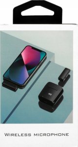 Mikrofon OEM Mikrofon krawatowy bezprzewodowy Lightning z etui ładującym S11 czarny 9
