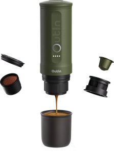 Przenośny ekspres do kawy Outin Nano (OTEM-01-FG) 100 W zielony 3