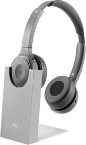 Słuchawki Cisco Bluetooth Headset 730, czarny: - Dual On-Ear, aktywna redukcja hałasu, inkl. Ladestation, - złącza: Bluetooth, USB-A, 3.5mm*(tylko audio), - odpowiedni dla wszystkich urządzeń z Bluetooth i DX70, DX80, IP DECT Phone 6825, IP Phone 88X 3