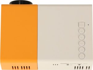 Projektor Mini projektor rzutnik przenośny LED TFT LCD 1920x1080 24-60" USB HDMI 12V biało-pomarańczowy 4