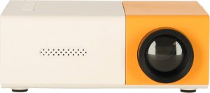Projektor Mini projektor rzutnik przenośny LED TFT LCD 1920x1080 24-60" USB HDMI 12V biało-pomarańczowy 5