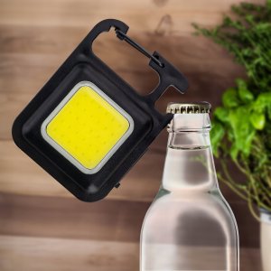 Latarka VERGIONIC MOCNA MINI LATARKA LED KIESZONKOWA BRELOK MAGNES OTWIERACZ UCHWYT NÓŻKA 2