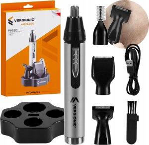 Trymer VERGIONIC Trymer do nosa brody brwi uszu 4w1 maszynka golarka prezent dla męża taty 2