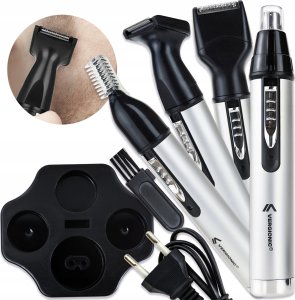 Trymer VERGIONIC Trymer do nosa brody brwi uszu 4w1 maszynka golarka prezent dla męża taty 4