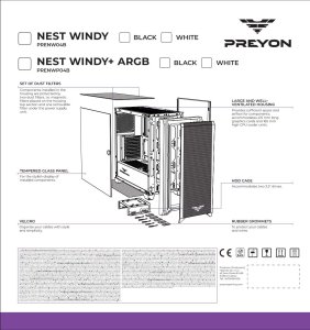 Obudowa PREYON Nest Windy+ 11