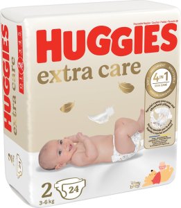 Huggies Pieluchy HUGGIES Extra Care 2 (3-6kg) 24 szt 2