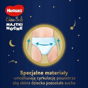 Huggies Pieluchomajtki na noc Elite Soft Night Pants rozmiar 5 (12-17kg) 17 szt 7