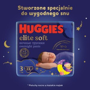 Huggies Pieluchomajtki na noc Elite Soft Night Pants rozmiar 3 (6-11kg) 23 szt 3