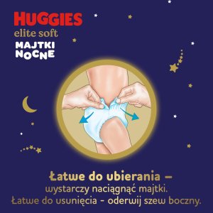 Huggies Pieluchomajtki na noc Elite Soft Night Pants rozmiar 3 (6-11kg) 23 szt 9