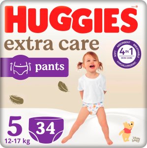 Pieluszki Huggies Pieluchomajtki HUGGIES Extra Care Pants rozmiar 5 (12-17 kg) 34szt 1