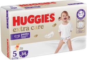 Huggies Pieluchomajtki HUGGIES Extra Care Pants rozmiar 5 (12-17 kg) 34szt 2