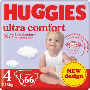 Huggies Pieluchy HUGGIES Ultra Comfort rozmiar 4 (7 - 18kg) 66 szt 1