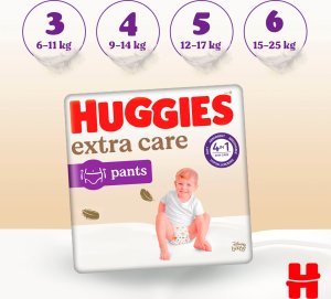 Huggies Pieluchomajtki HUGGIES Extra Care Pants rozmiar 4 (9-14kg) 38 szt 4