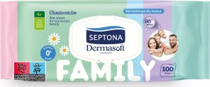 SEPTONA Chusteczki nawilżane Dermasoft Family 100 szt. 1