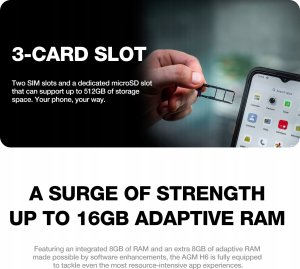 Smartfon Bea-fon AGM MOBILE H6 Smartphone Outdoor 3