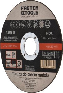 Faster Tools FASTER TOOLS Tarcza do cięcia metalu INOX 125 x 1,0 one size 5