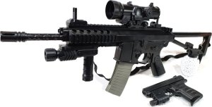 Gonher Replika ASG SUBKARABINKA KAC PDW Karabin Metalowy na Kulki 6mm + Pistolet + Granat 11