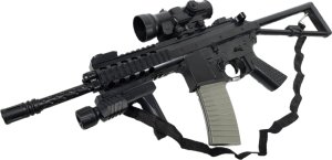 Gonher Replika ASG SUBKARABINKA KAC PDW Karabin Metalowy na Kulki 6mm + Pistolet + Granat 13