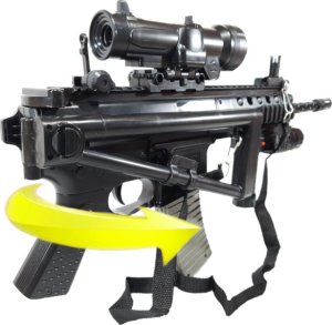 Gonher Replika ASG SUBKARABINKA KAC PDW Karabin Metalowy na Kulki 6mm + Pistolet + Granat 4