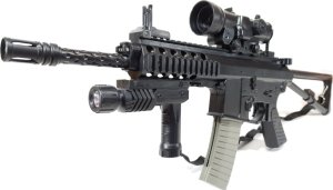 Gonher Replika ASG SUBKARABINKA KAC PDW Karabin Metalowy na Kulki 6mm + Pistolet + Granat 9