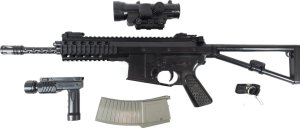 Gonher Replika ASG SUBKARABINKA KAC PDW Karabin Metalowy na Kulki 6mm + Pistolet + Granat 10