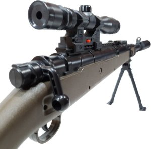 Gonher SZTUCER Karabin Myśliwski Na Kulki 6mm Snajperka ASG z Laserem + Granat kulek bezszw. 12